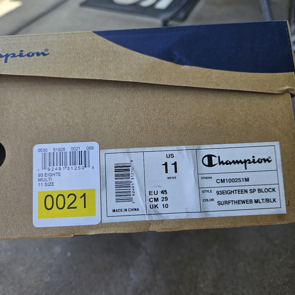 NWT Champion 93 Eighteen SP Block Shoes - Picture 9 of 9